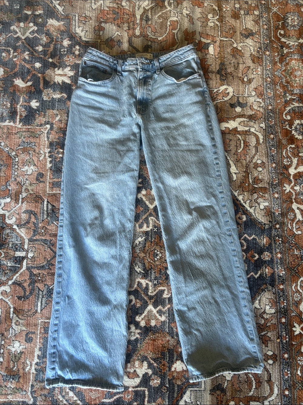 Abercrombie & Fitch curve love high rise relaxed 90’s jeans
